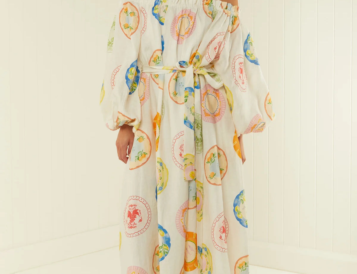 Palm Noosa Sicily Dress in Plates 2