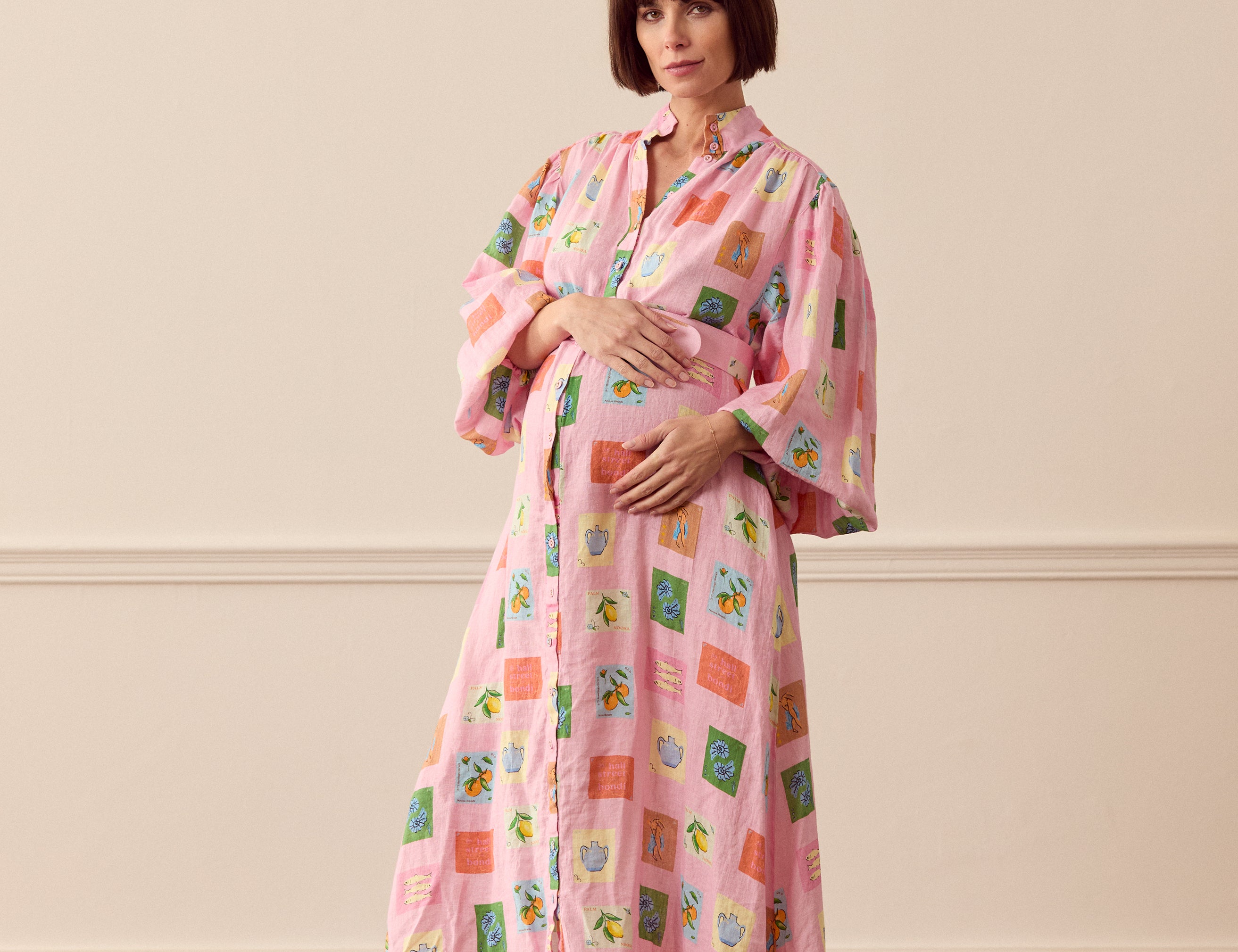 Palm Noosa Noddy Dress Pink Emblem 1