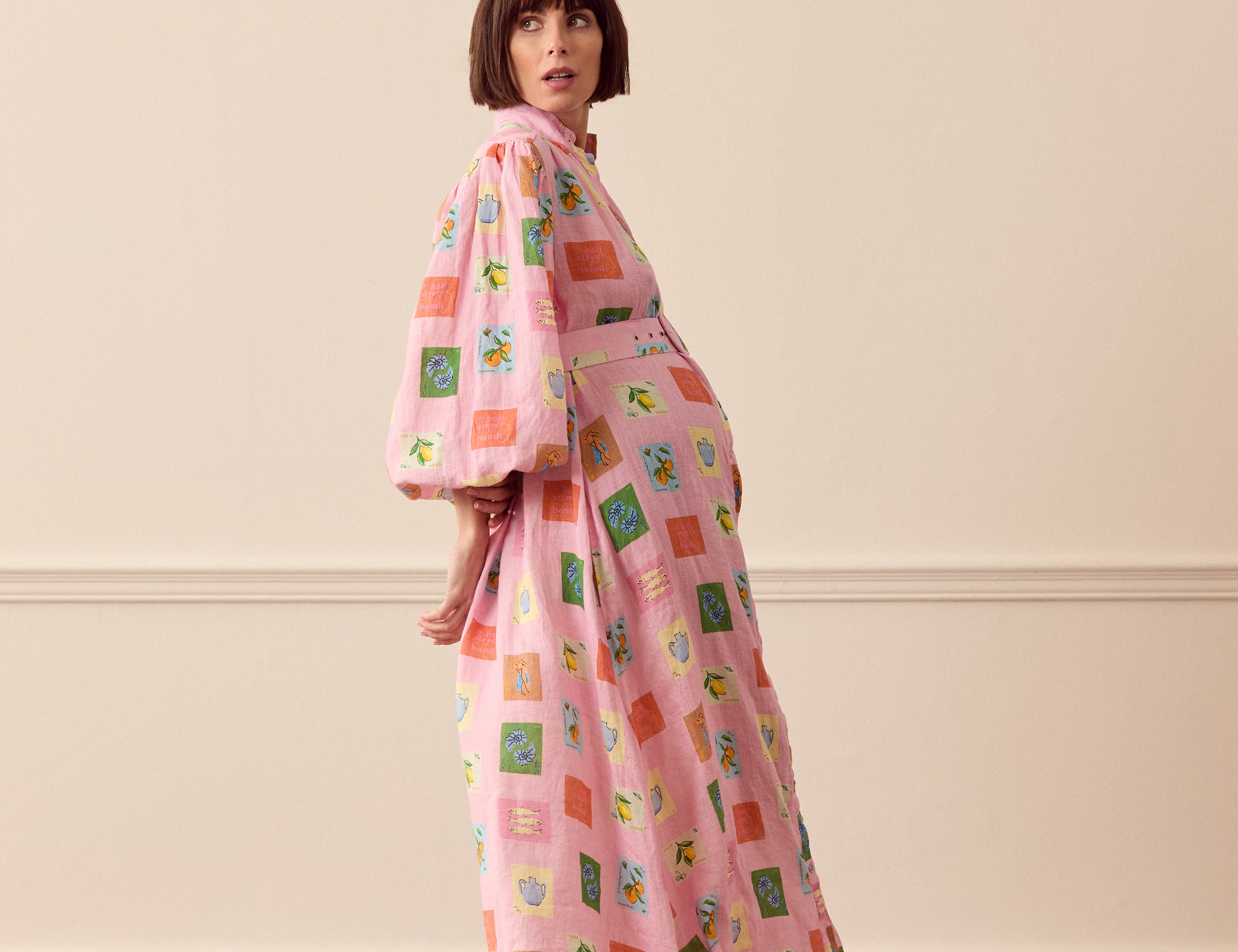 Palm Noosa Noddy Dress Pink Emblem 2