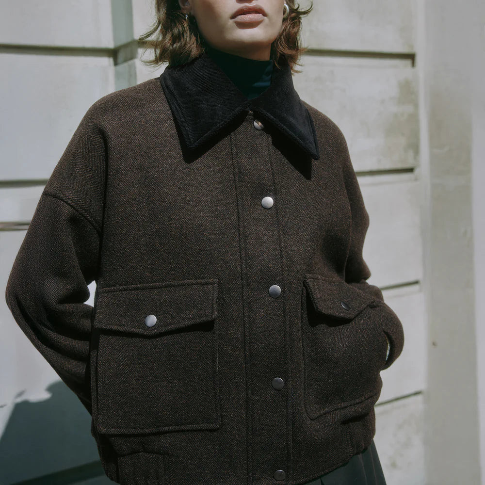 Albaray Removable Collar Flannel Jacket 2