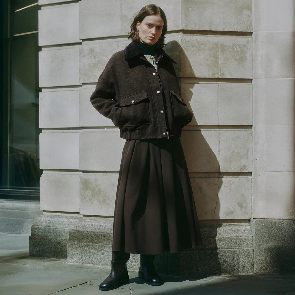 Albaray Removable Collar Flannel Jacket 3