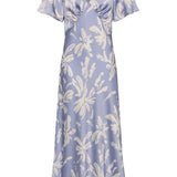 Rewritten Ellis Dress in Blue Lily Print