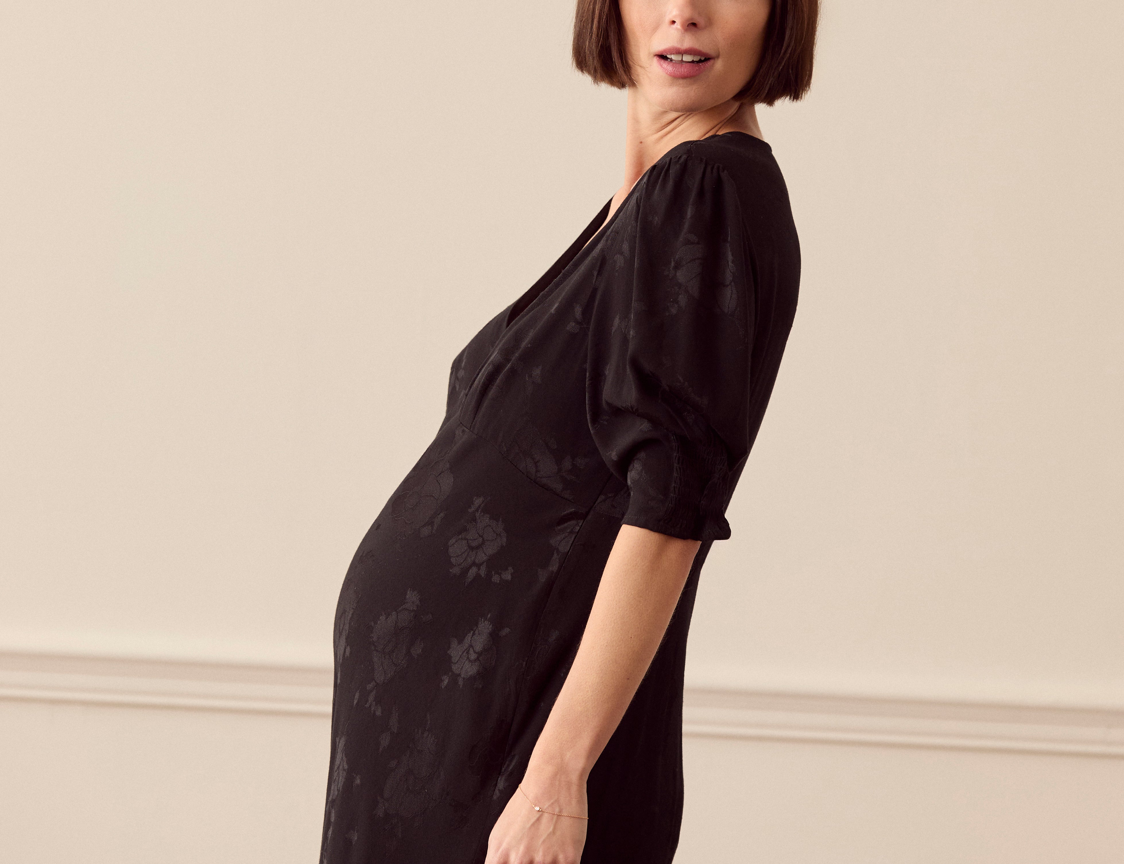 Rixo Zadie Jacquard Midi Dress - Black 2