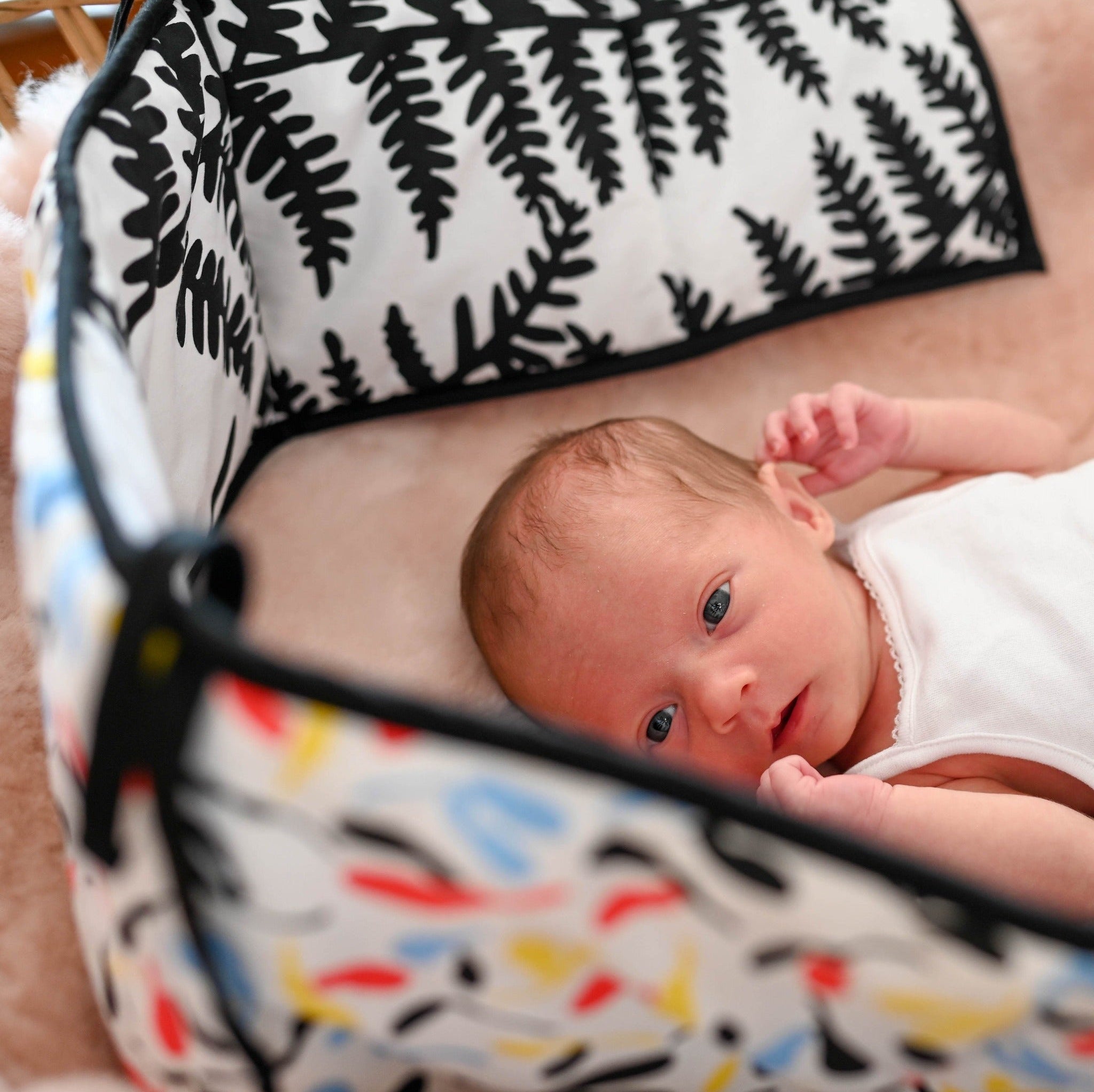 Etta Loves PLANT PRINT SENSORY STRIP - Reversible Newborn to 4 Months and 5+ Months 5