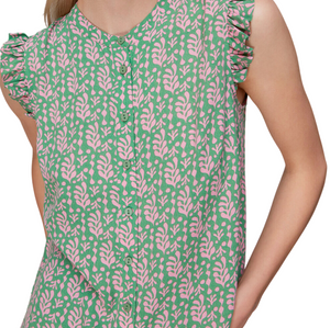 Whistles Cut Out Leaf Frill Blouse 4