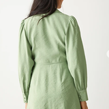 & Other Stories Collared Wrap Mini Dress 8