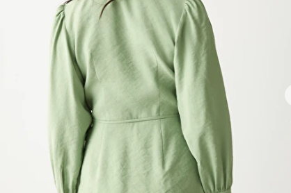 & Other Stories Collared Wrap Mini Dress 8