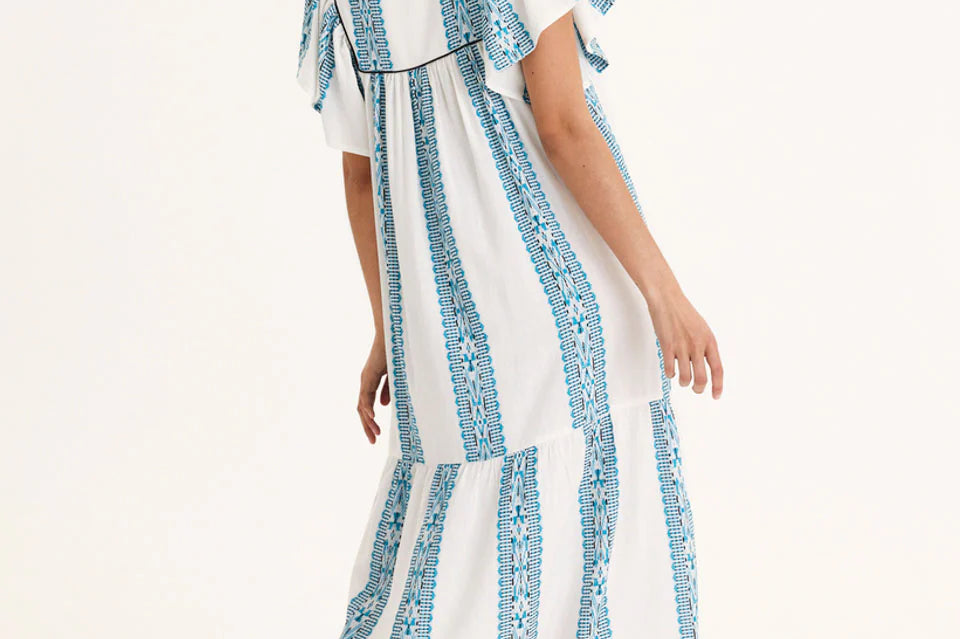 Summery Copenhagen Solene Long Dress Whisper White 2