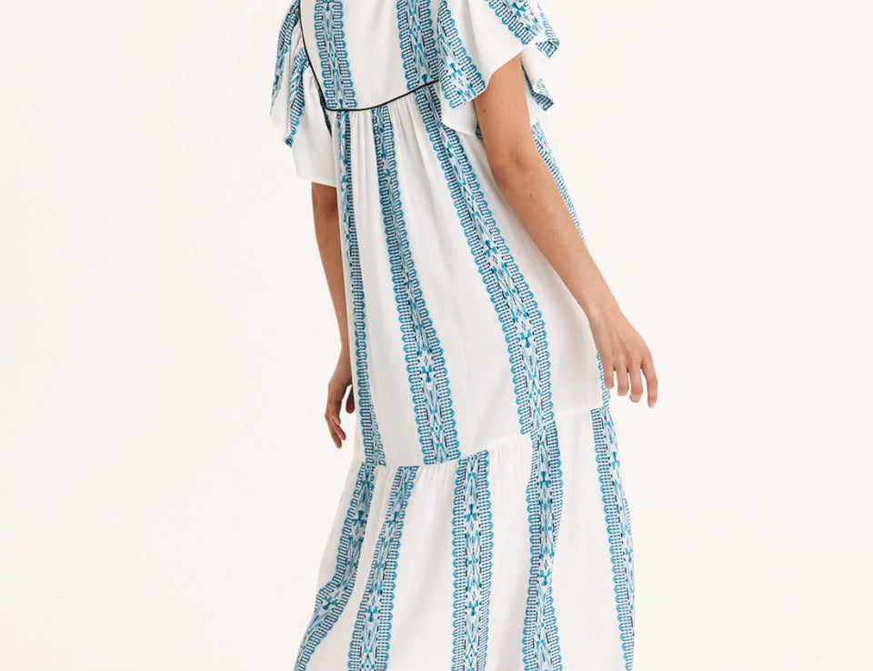 Summery Copenhagen Solene Long Dress Whisper White 2