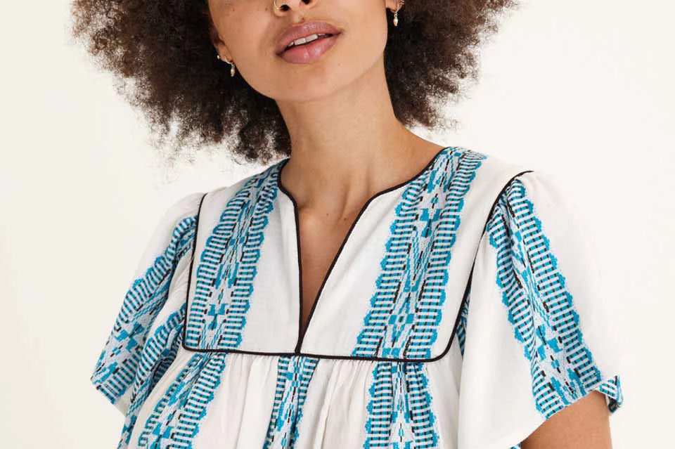 Summery Copenhagen Solene Long Dress Whisper White 3