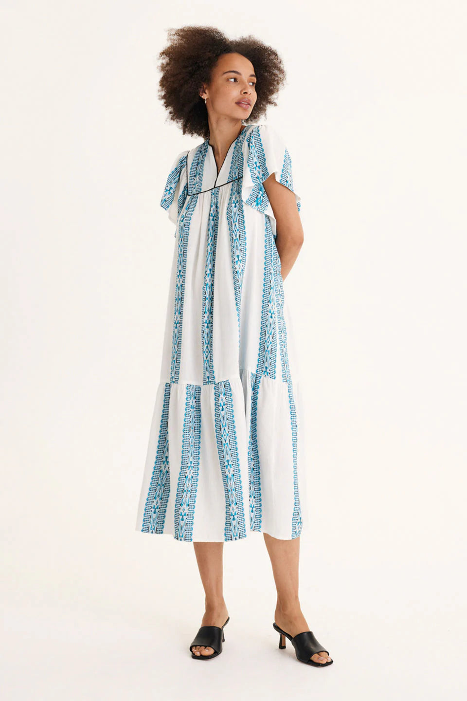 Summery Copenhagen Solene Long Dress Whisper White – For The Creators