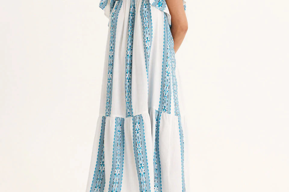 Summery Copenhagen Solene Long Dress Whisper White 1