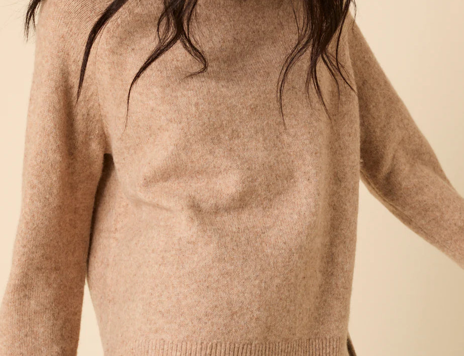 Nobody's Child Beige Roll Neck Relaxed Knitted Jumper 2