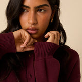 Nobody's Child Burgundy Knitted Cardigan 4