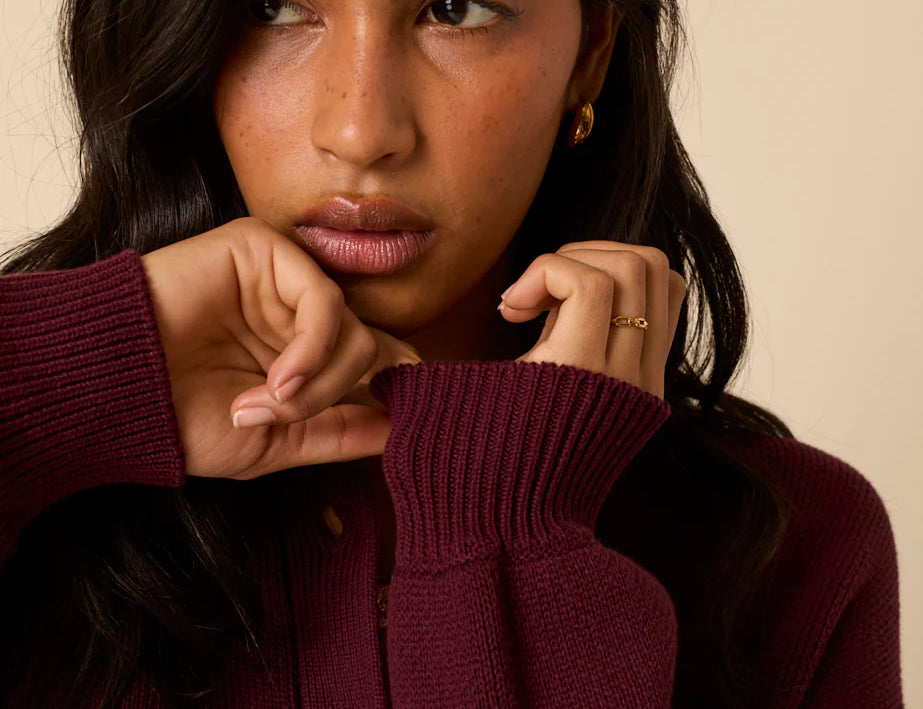 Nobody's Child Burgundy Knitted Cardigan 4