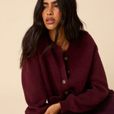 Nobody's Child Burgundy Knitted Cardigan 3