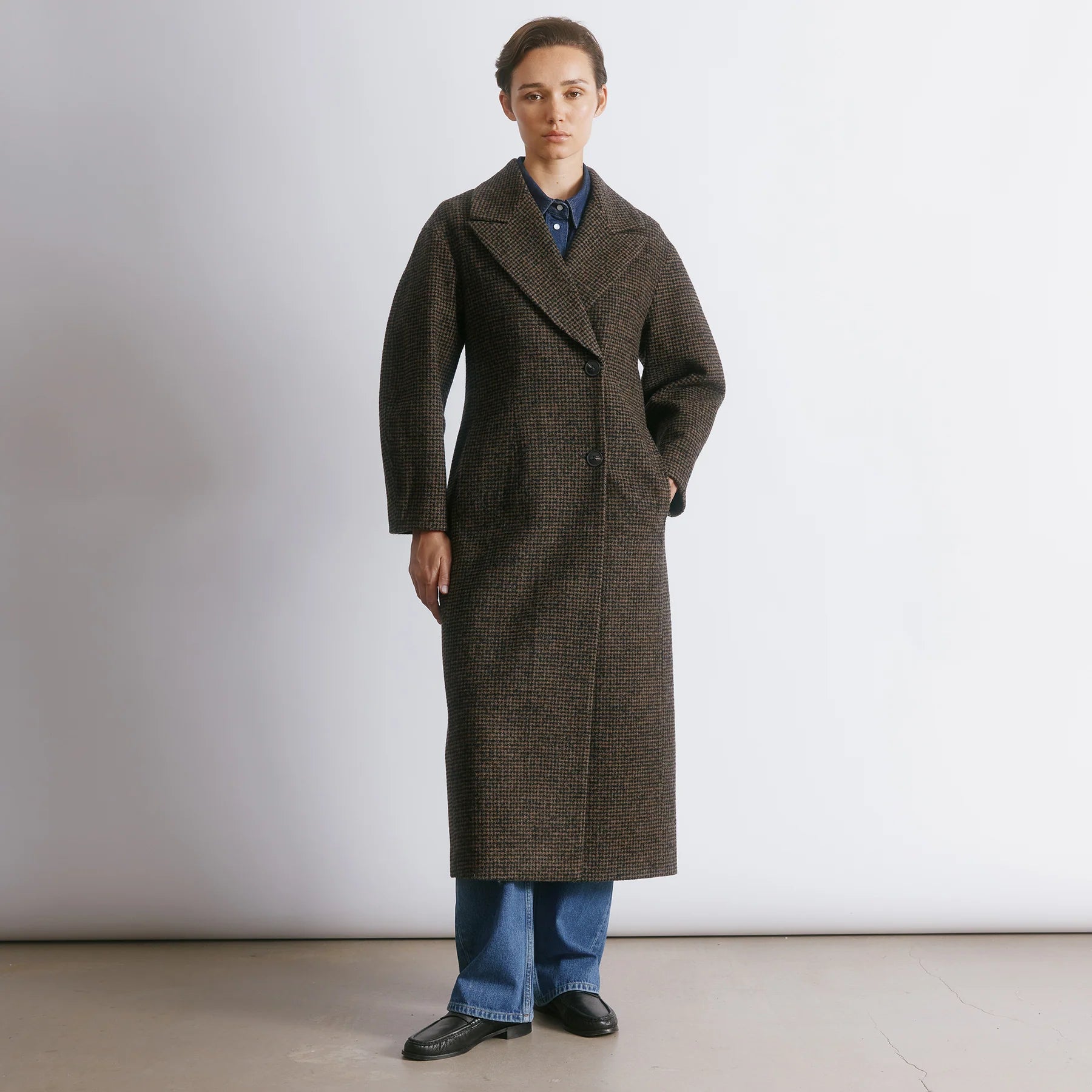 Albaray Tweed Cocoon Sleeve Coat 1