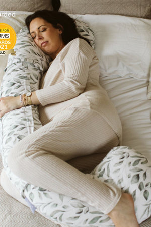 Bellamoon Pregnancy & Nursing (3-in-1) Pillow - Waterleaves 3