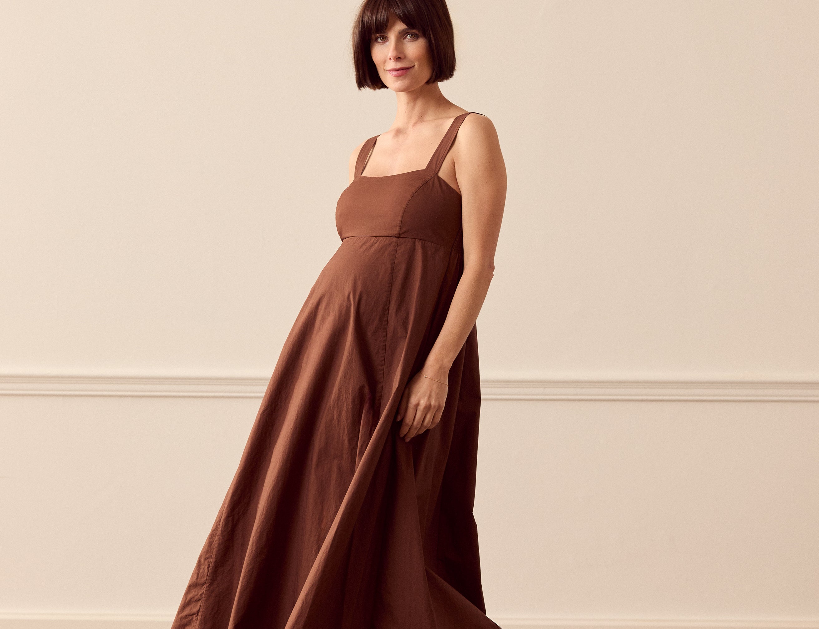 Whistles Anna Dress - Brown 1