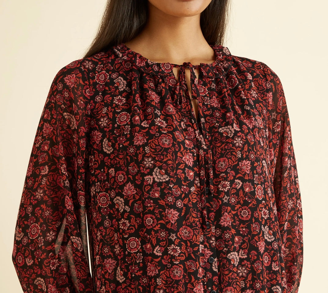 Albaray Lizzie Floral Tiered Midi Dress 2