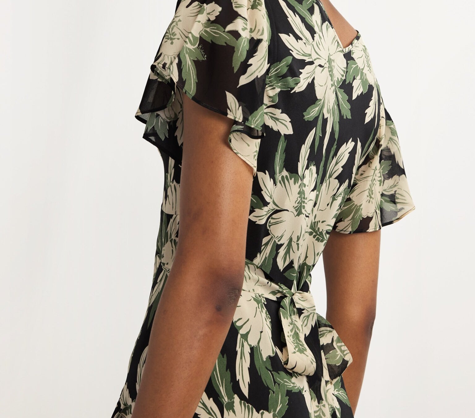 Rixo Hibiscus Print Evie Midi Dress 3
