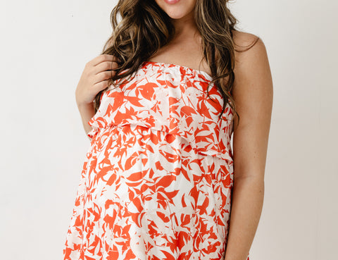Cari London Coral Print Maxi Dress 2