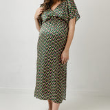 Cari London Kimono-style Maternity & Breastfeeding Dress 1