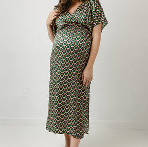 Cari London Kimono-style Maternity & Breastfeeding Dress 1