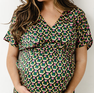 Cari London Kimono-style Maternity & Breastfeeding Dress 5