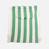 Pure Earth Collection Kids Beach Bag - Green Stripe 1