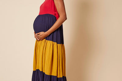 Clary & Peg Clem Dress in Colour Block 1