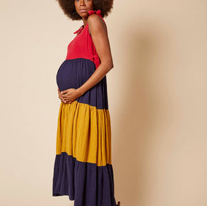 Clary & Peg Clem Dress in Colour Block 1