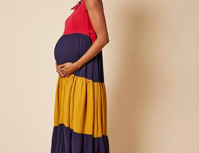 Clary & Peg Clem Dress in Colour Block 1