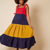 Clary & Peg Clem Dress in Colour Block 2