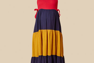 Clary & Peg Clem Dress in Colour Block 3