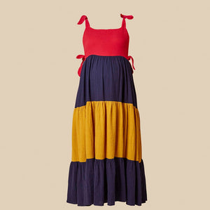 Clary & Peg Clem Dress in Colour Block 3