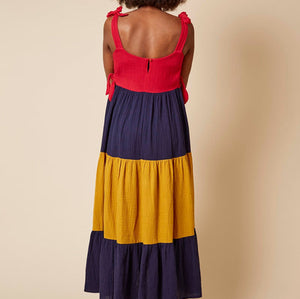 Clary & Peg Clem Dress in Colour Block 4