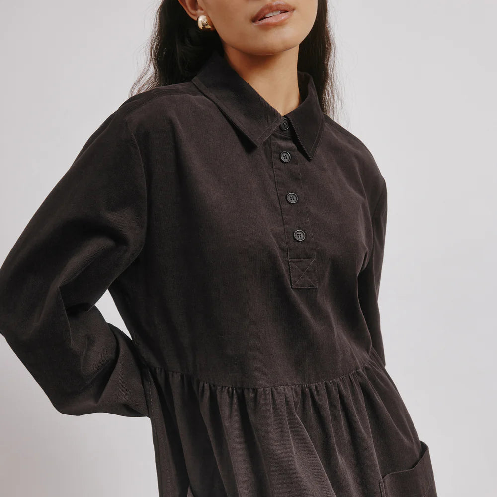 Albaray Cord Placket Midi Dress 5