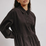 Albaray Cord Placket Midi Dress 5