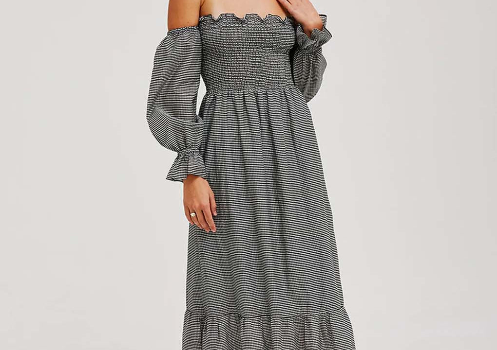 Jillian Boustred Esther Dress - Gingham 1