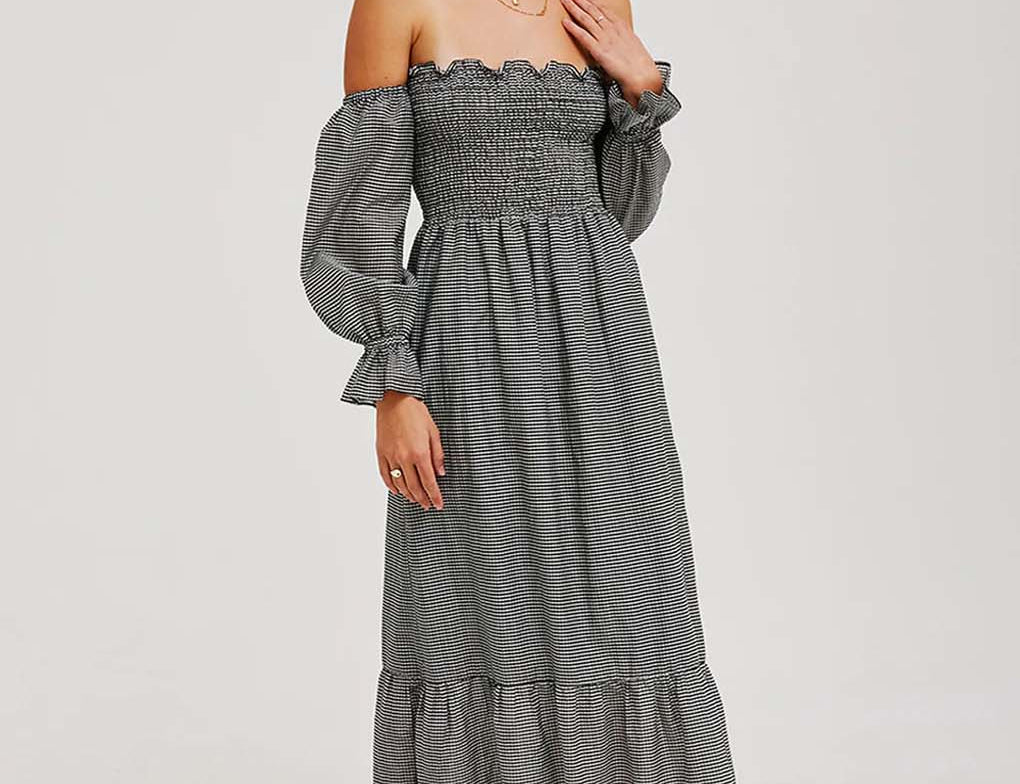 Jillian Boustred Esther Dress - Gingham 1