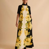 Florere Printed Column Maxi Dress 1