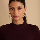 Florere Rib Knit Detail Peplum Jumper 5