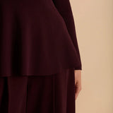 Florere Rib Knit Detail Peplum Jumper 6