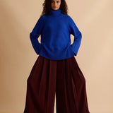 Florere Roll Neck Rib Detail Cashmere Blend Jumper 5