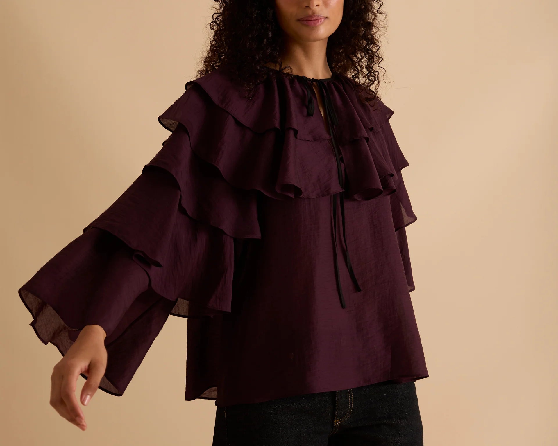 Florere Ruffle Sleeve Top 1