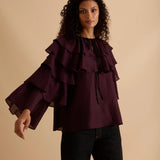 Florere Ruffle Sleeve Top 1