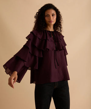 Florere Ruffle Sleeve Top 1