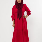 Clary & Peg Phoebe Dress in Hot Pink 5