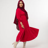 Clary & Peg Phoebe Dress in Hot Pink 6